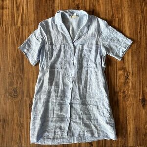 Everlane “Oxford” Mini Linen Dress